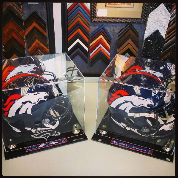 Denver Broncos Autographed Helmets