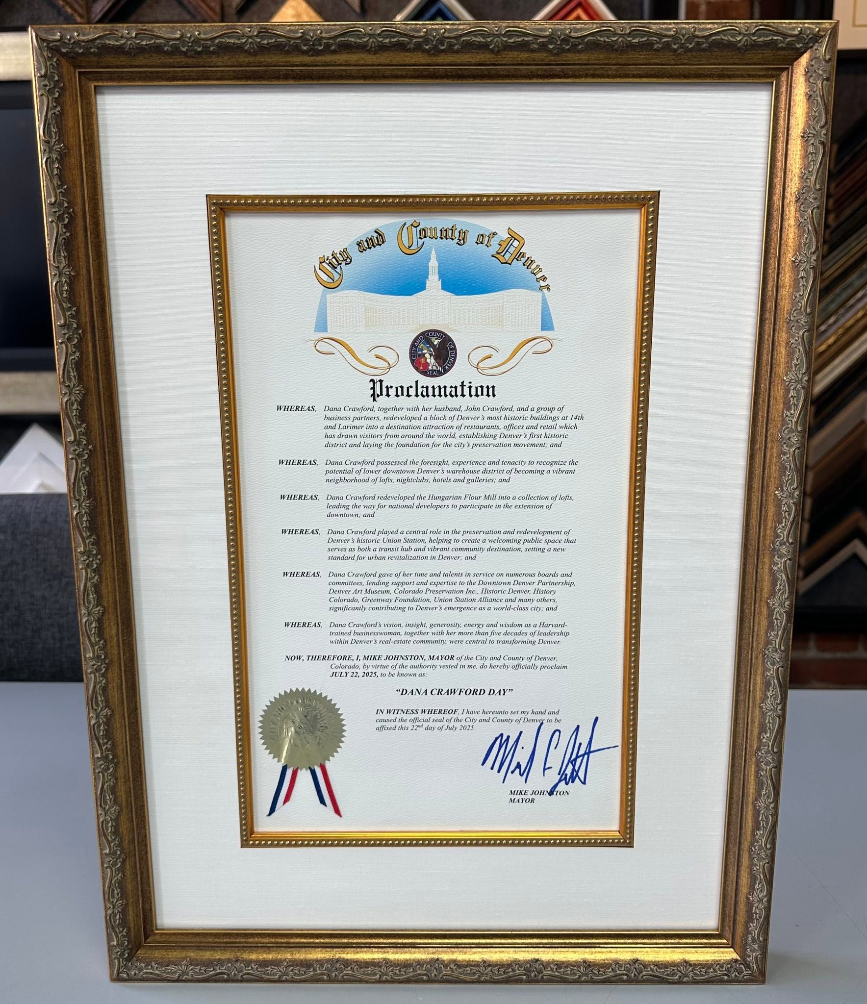 Professional Certificate Framing