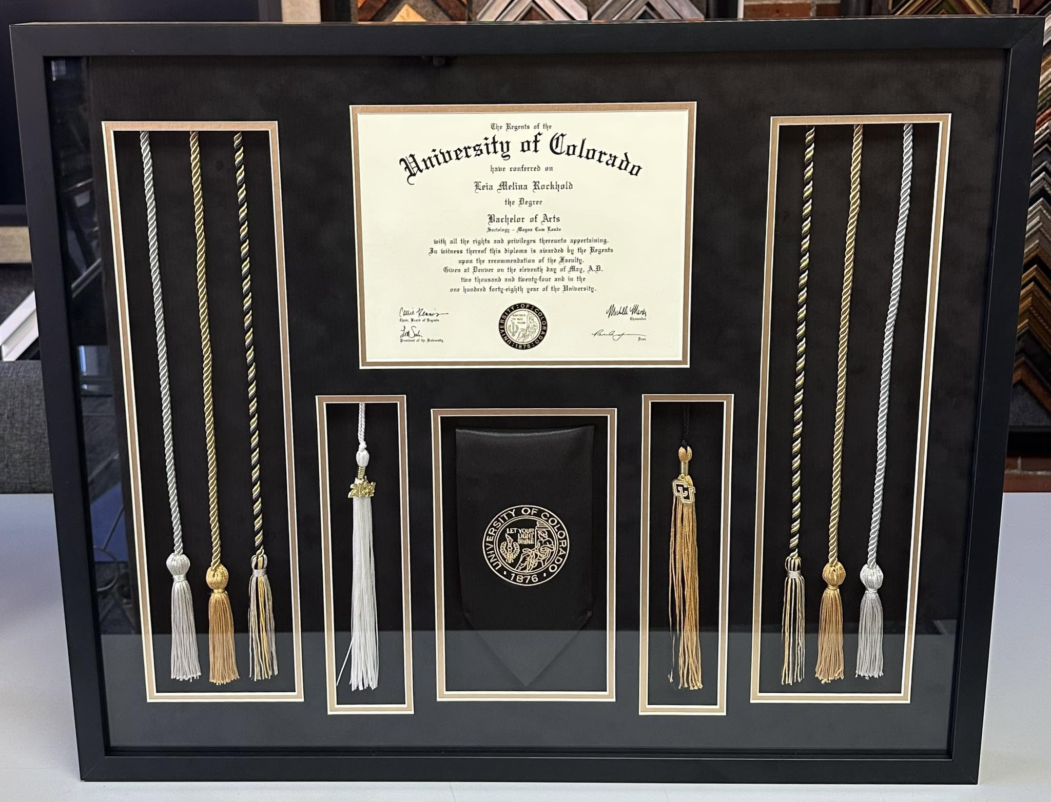 University Diploma Shadowbox