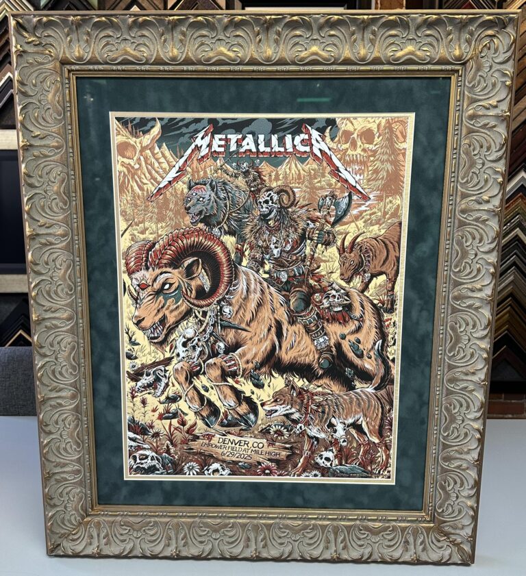Metallica Concert Poster Framing