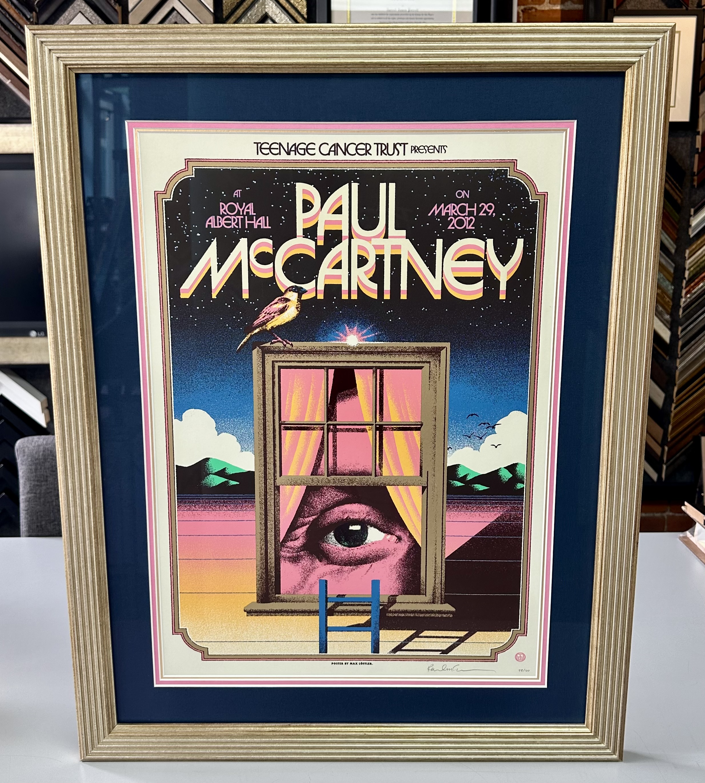 Paul McCartney Concert Poster Framing