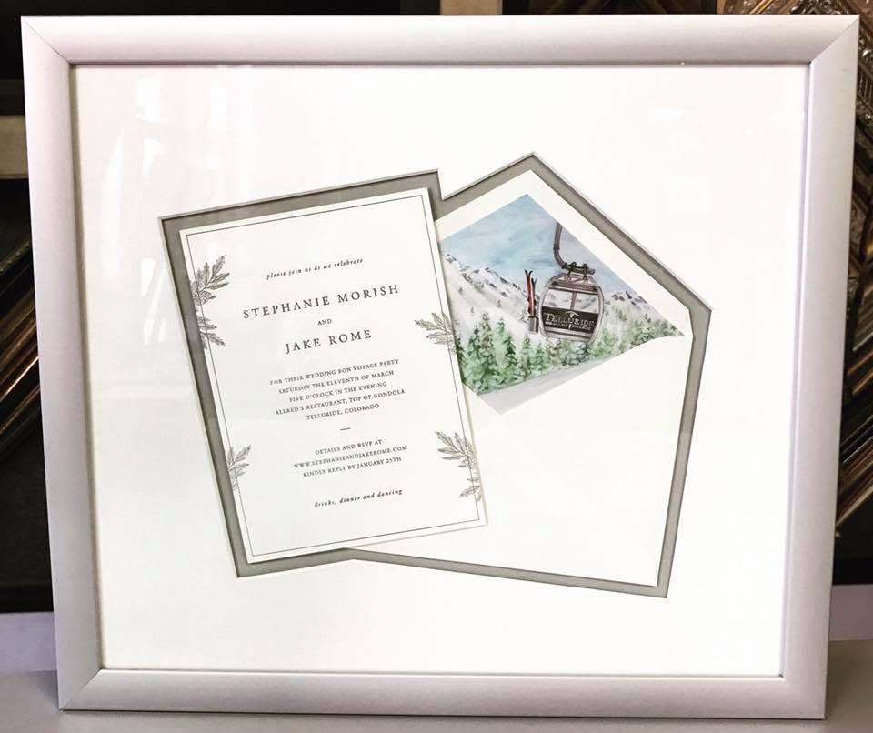 Wedding Invitation Framing