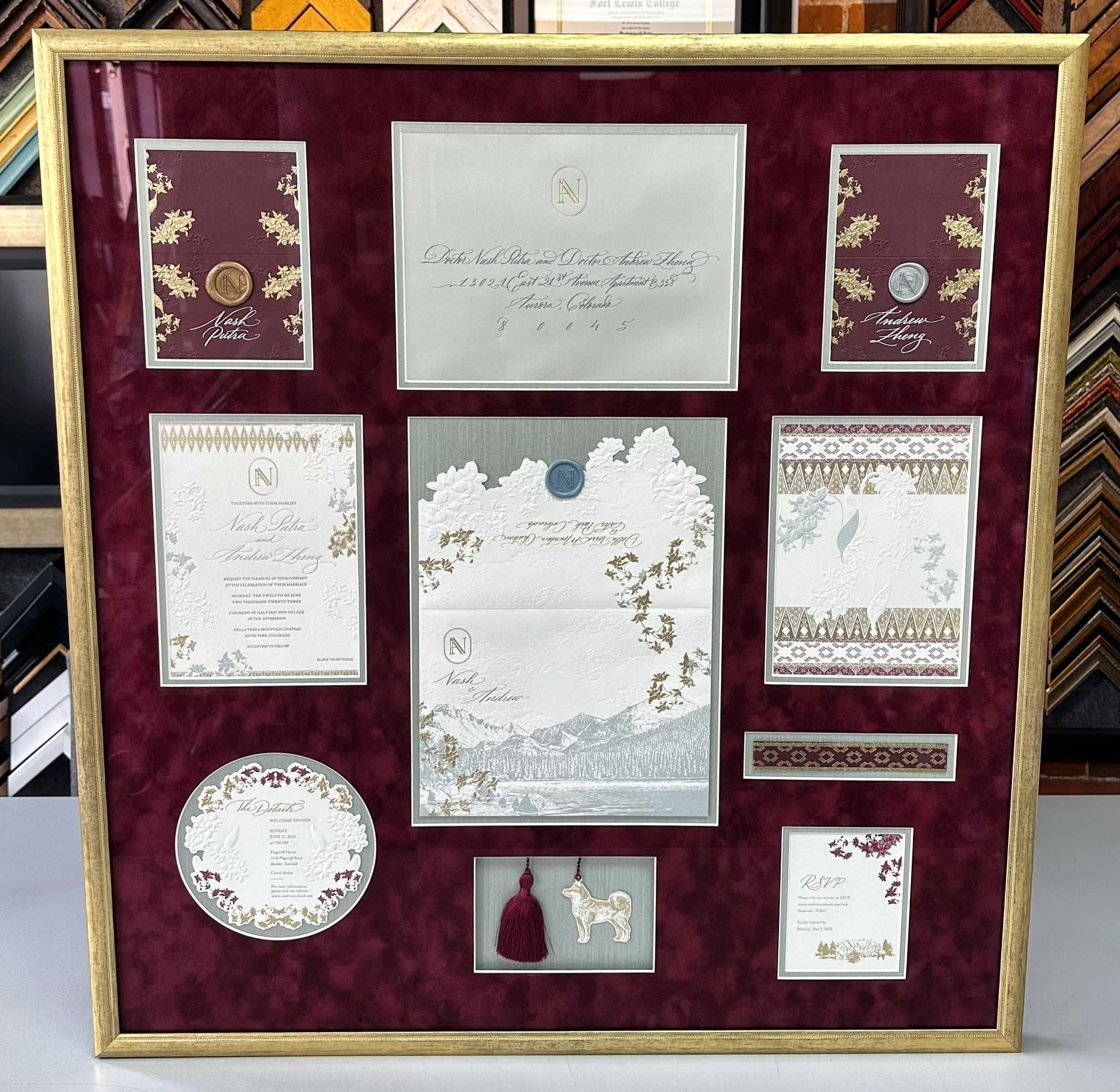 Ketubah Framing