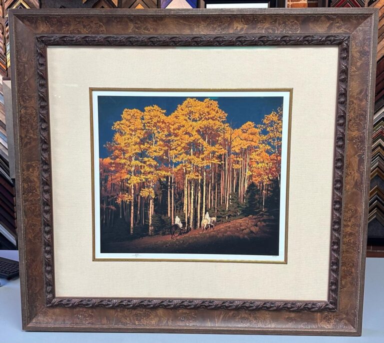 Custom Framed Aspen Tree Artwork