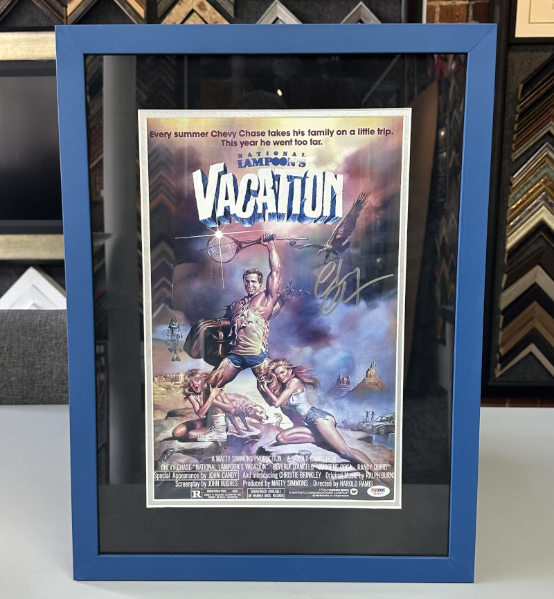 Signed National Lampoon's Vacation Movie Poster Framing